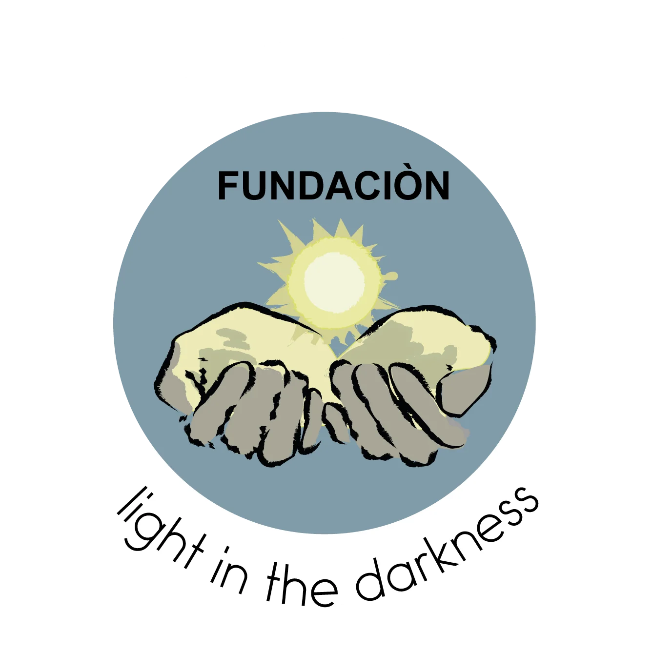 Logo Fundación Luz en las Tinieblas Blanco